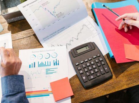 Financial summary chart for a $500 startup's first year.